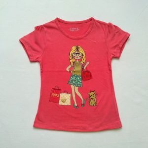تی شرت قرمز دخترانه