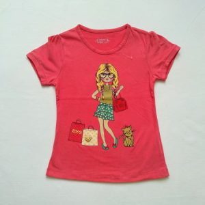 تی شرت قرمز دخترانه